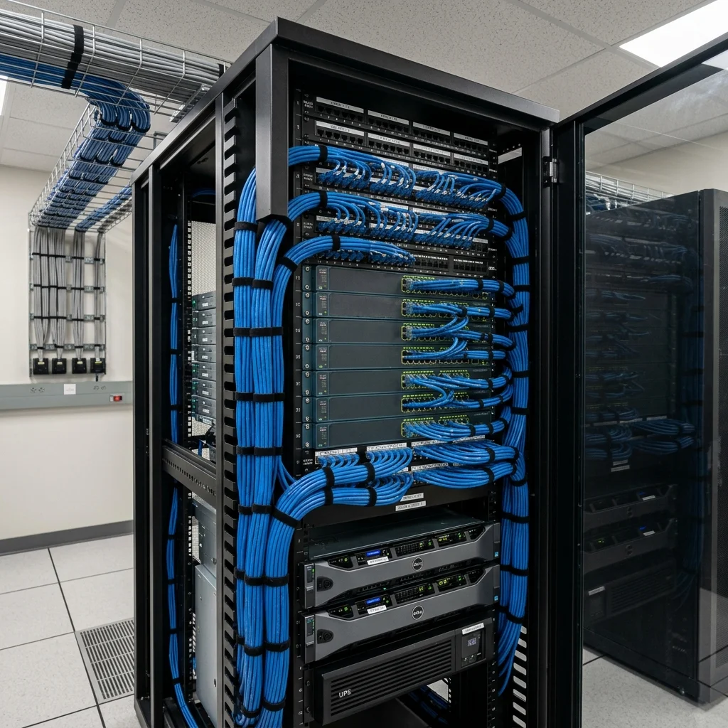 Structured cabling and network work for an Edison office